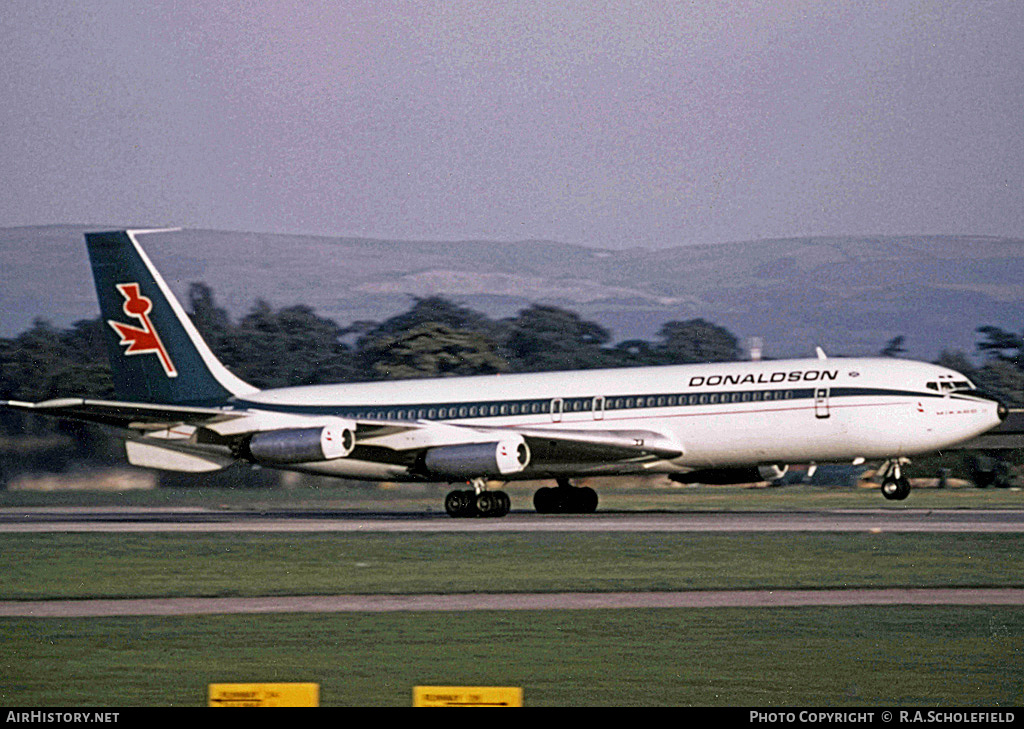 Aircraft Photo of G-AYXR | Boeing 707-321(F) | Donaldson International Airways | AirHistory.net #32454