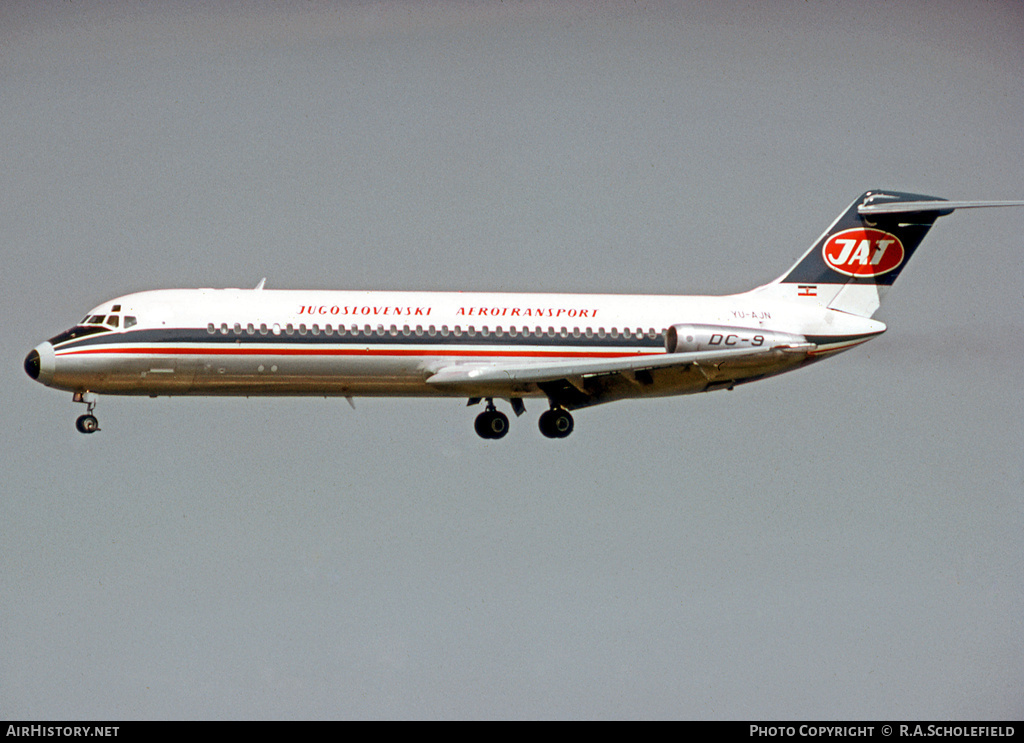 Aircraft Photo of YU-AJN | McDonnell Douglas DC-9-32 | JAT Yugoslav Airlines - Jugoslovenski Aerotransport | AirHistory.net #32459