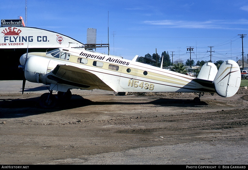 Aircraft Photo of N543B | Beech D18S | Imperial Airlines | AirHistory.net #32470