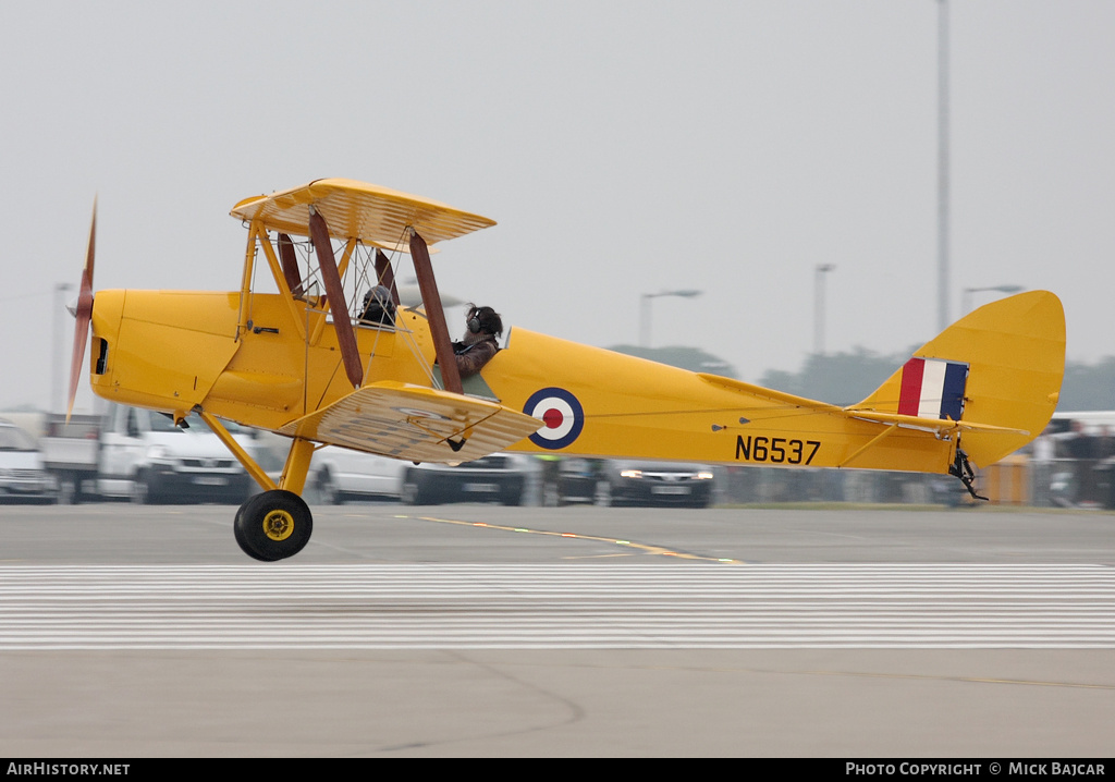 Aircraft Photo of G-AOHY / N6537 | De Havilland D.H. 82A Tiger Moth | UK - Air Force | AirHistory.net #32492