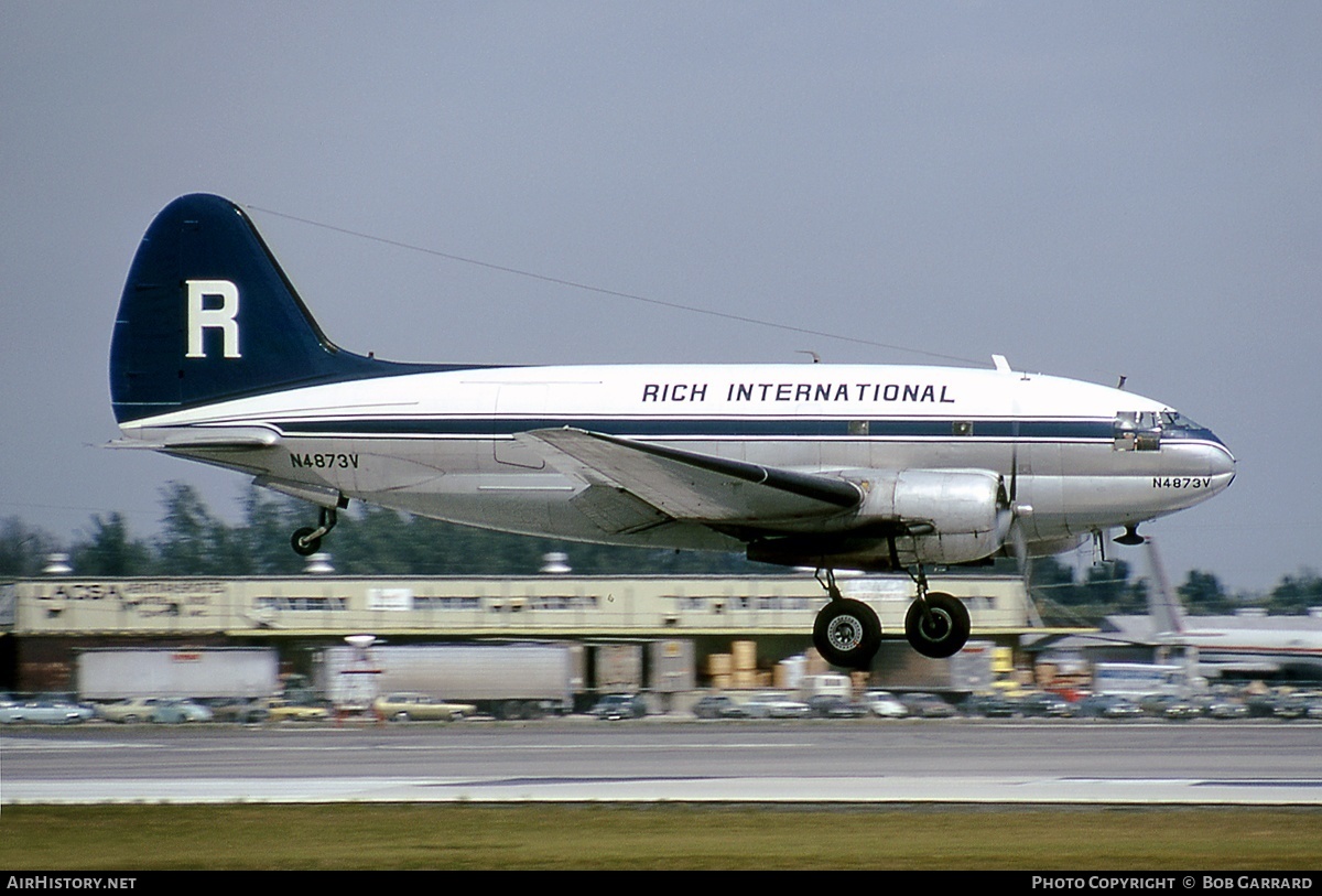 Aircraft Photo of N4873V | Curtiss C-46F Commando | Rich International Airways | AirHistory.net #32496