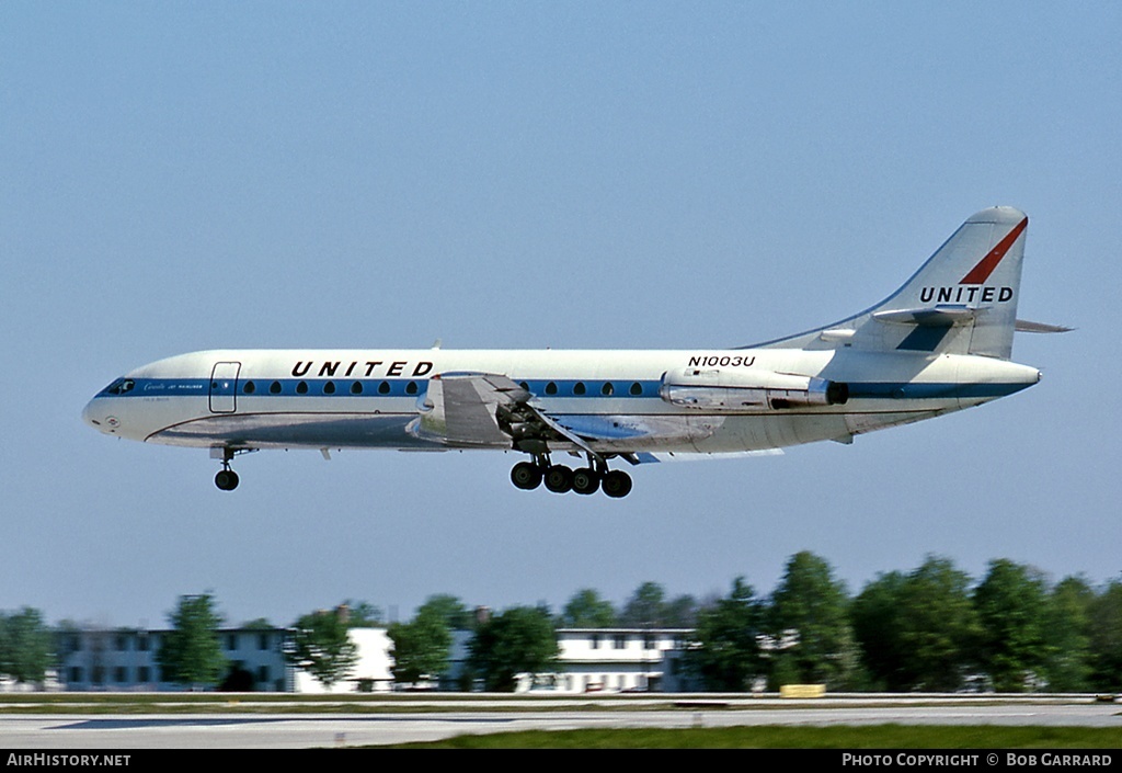 Aircraft Photo of N1003U | Sud SE-210 Caravelle VI-R | United Airlines | AirHistory.net