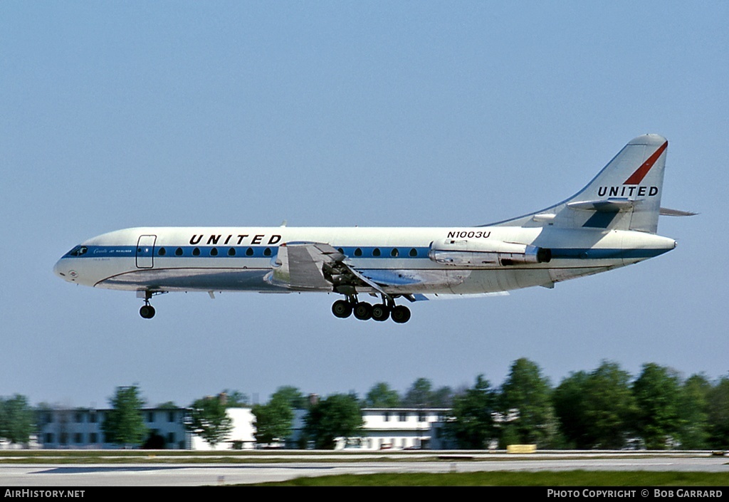 Aircraft Photo of N1003U | Sud SE-210 Caravelle VI-R | United Air Lines | AirHistory.net #32565