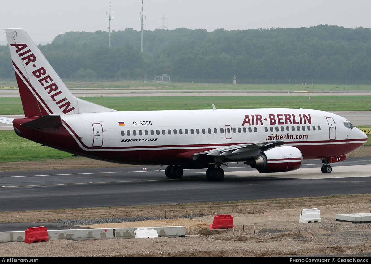 Aircraft Photo of D-AGEB | Boeing 737-322 | Air Berlin | AirHistory.net #32597