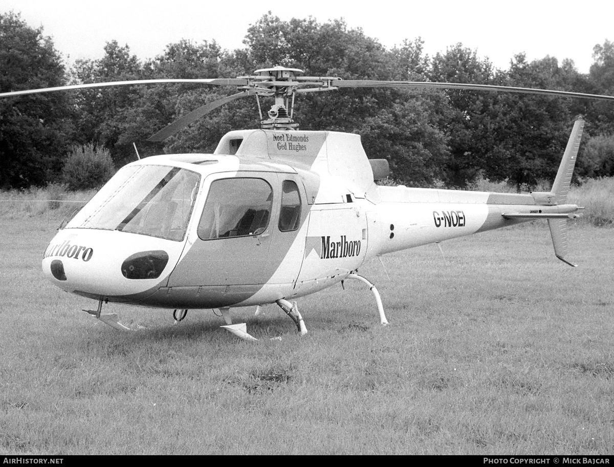 Aircraft Photo of G-NOEI | Aerospatiale AS-350B Ecureuil | Noel Edmonds Helicopters | AirHistory.net #32610
