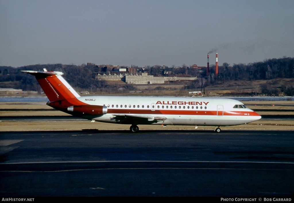 Aircraft Photo of N1136J | BAC 111-203AE One-Eleven | Allegheny Airlines | AirHistory.net #32655