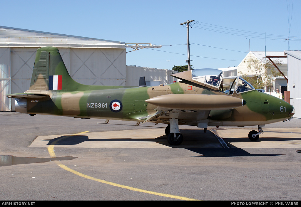 Aircraft Photo of VH-ZEP / NZ6361 | BAC 167 Strikemaster Mk88 | New Zealand - Air Force | AirHistory.net #32688