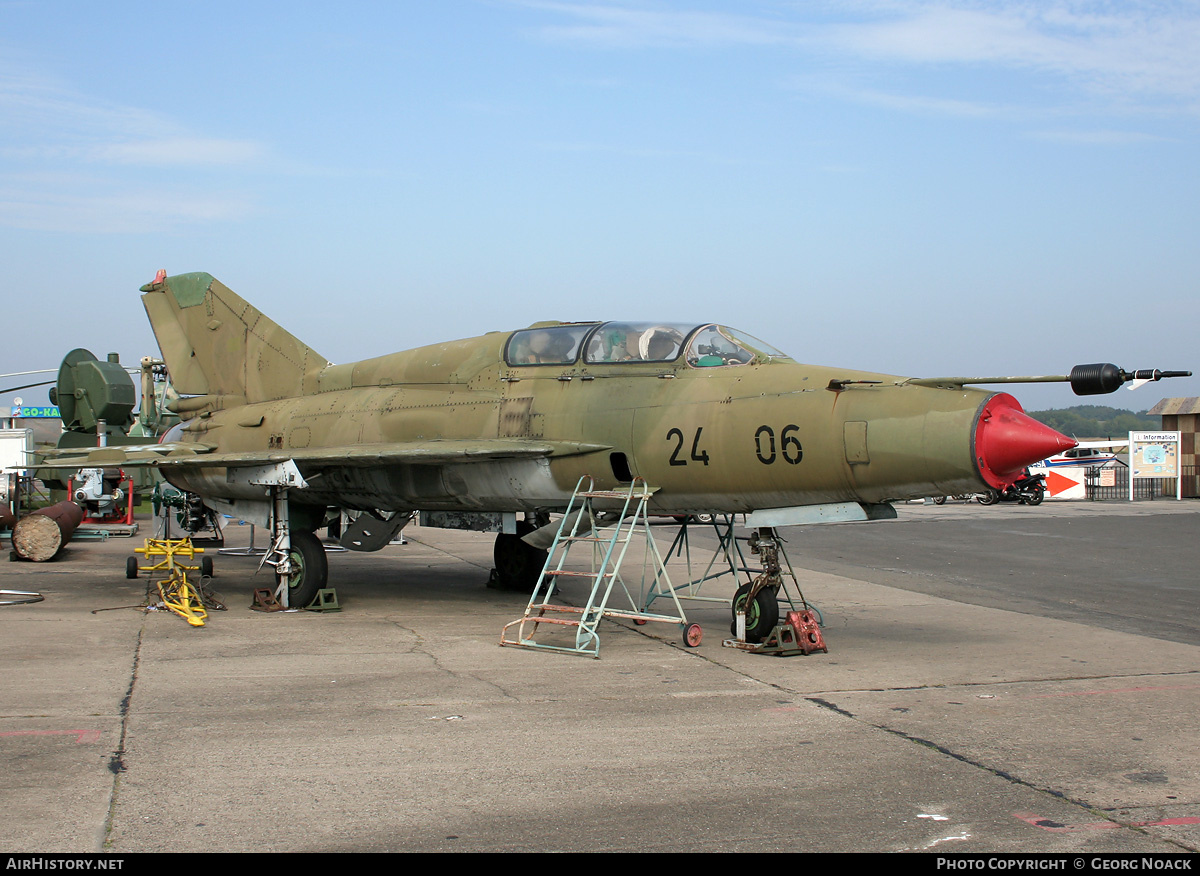 Aircraft Photo of 2406 | Mikoyan-Gurevich MiG-21US | Germany - Air Force | AirHistory.net #32714