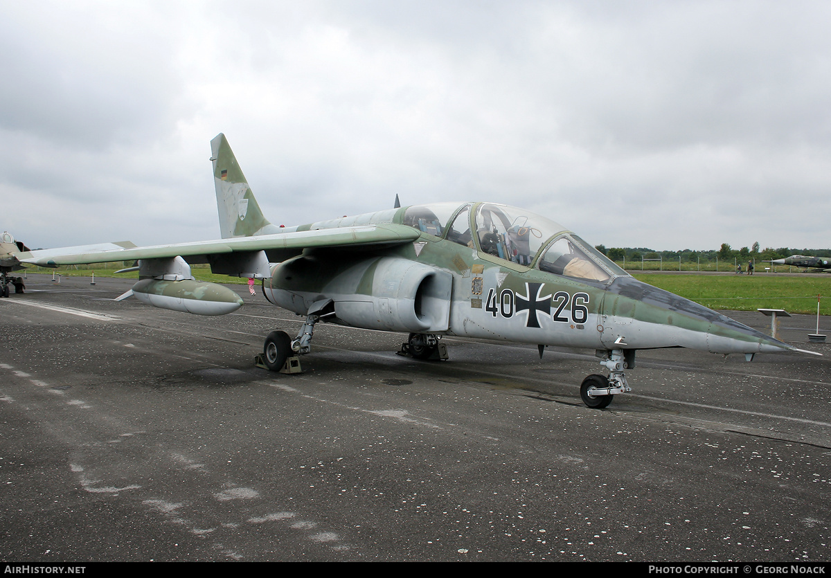 Aircraft Photo of 4026 | Dassault-Dornier Alpha Jet A | Germany - Air Force | AirHistory.net #32720