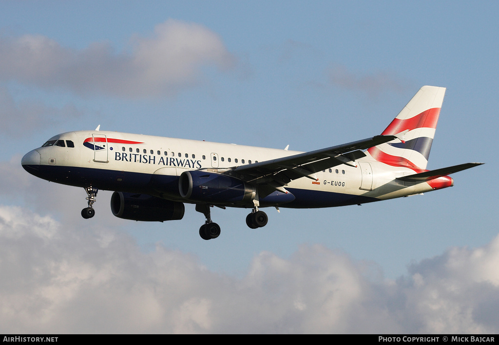 Aircraft Photo of G-EUOG | Airbus A319-131 | British Airways | AirHistory.net #32748