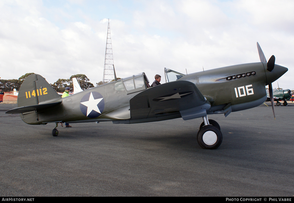 Aircraft Photo of VH-HWK / 114112 | Curtiss P-40F Warhawk | USA - Air Force | AirHistory.net #32772