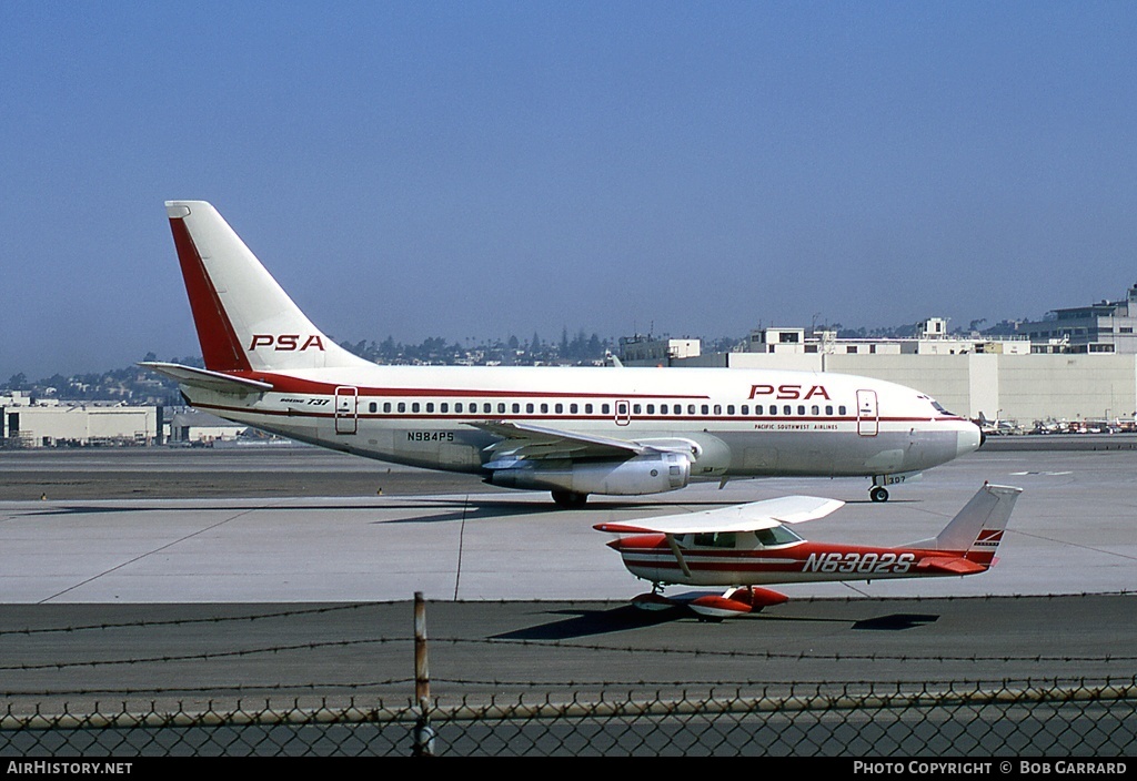 Aircraft Photo of N984PS | Boeing 737-214 | PSA - Pacific Southwest Airlines | AirHistory.net #32817