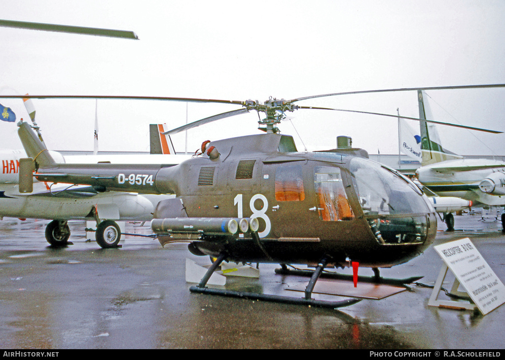 Aircraft Photo of D-9574 | MBB BO-105C | MBB | AirHistory.net #32839