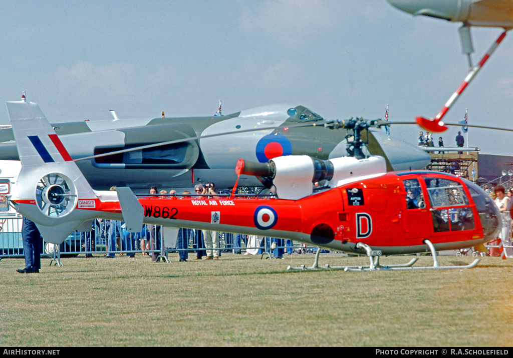 Aircraft Photo of XW862 | Aerospatiale SA-341C Gazelle HT2 | UK - Air Force | AirHistory.net #32841