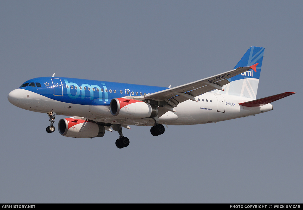 Aircraft Photo of G-DBCK | Airbus A319-131 | BMI - British Midland International | AirHistory.net #32877