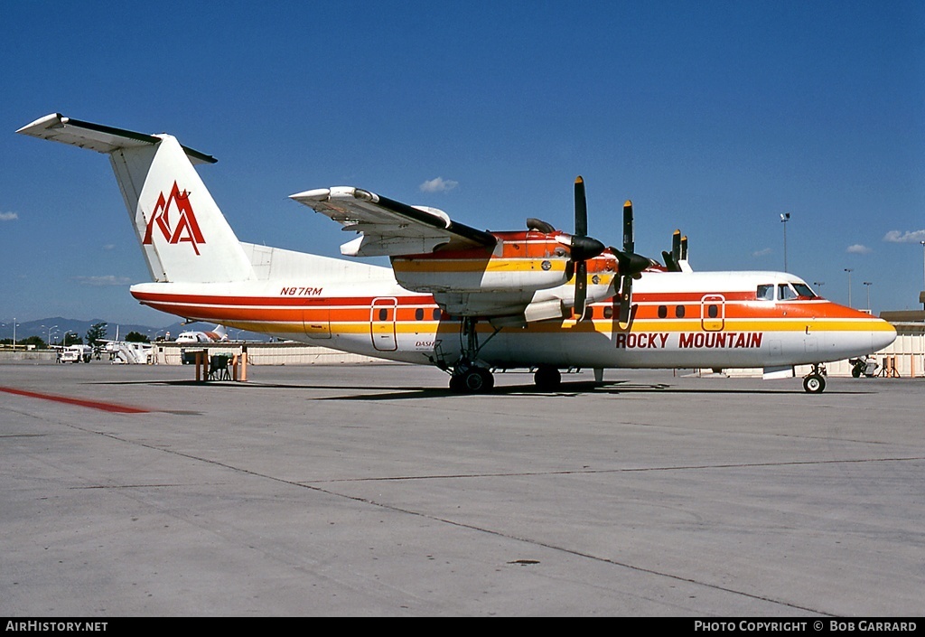 Aircraft Photo of N87RM | De Havilland Canada DHC-7-102 Dash 7 | Rocky Mountain Airways | AirHistory.net #32887