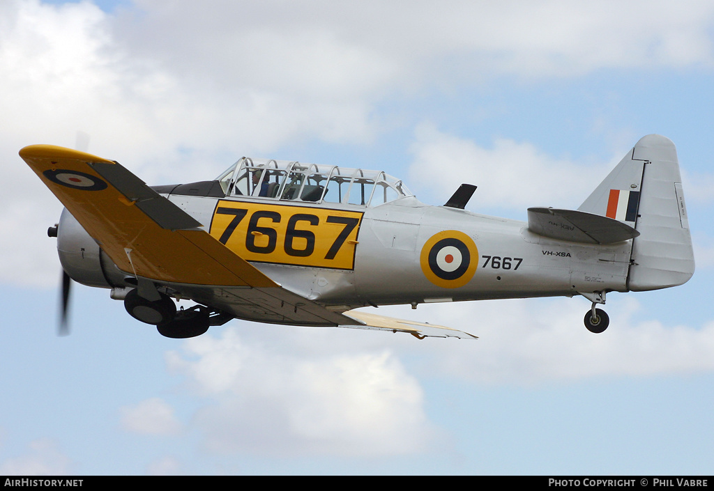 Aircraft Photo of VH-XSA / 7667 | North American SNJ-4 Texan | South Africa - Air Force | AirHistory.net #32893