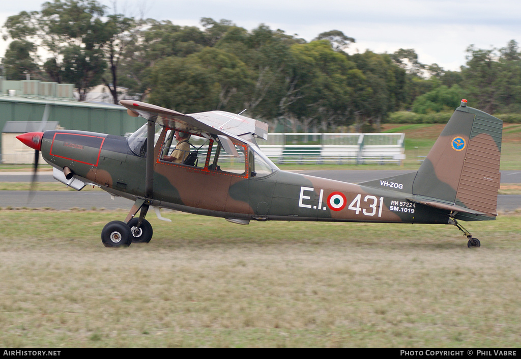 Aircraft Photo of VH-ZOG / MM57224 | SIAI-Marchetti SM-1019A | Italy - Air Force | AirHistory.net #32911