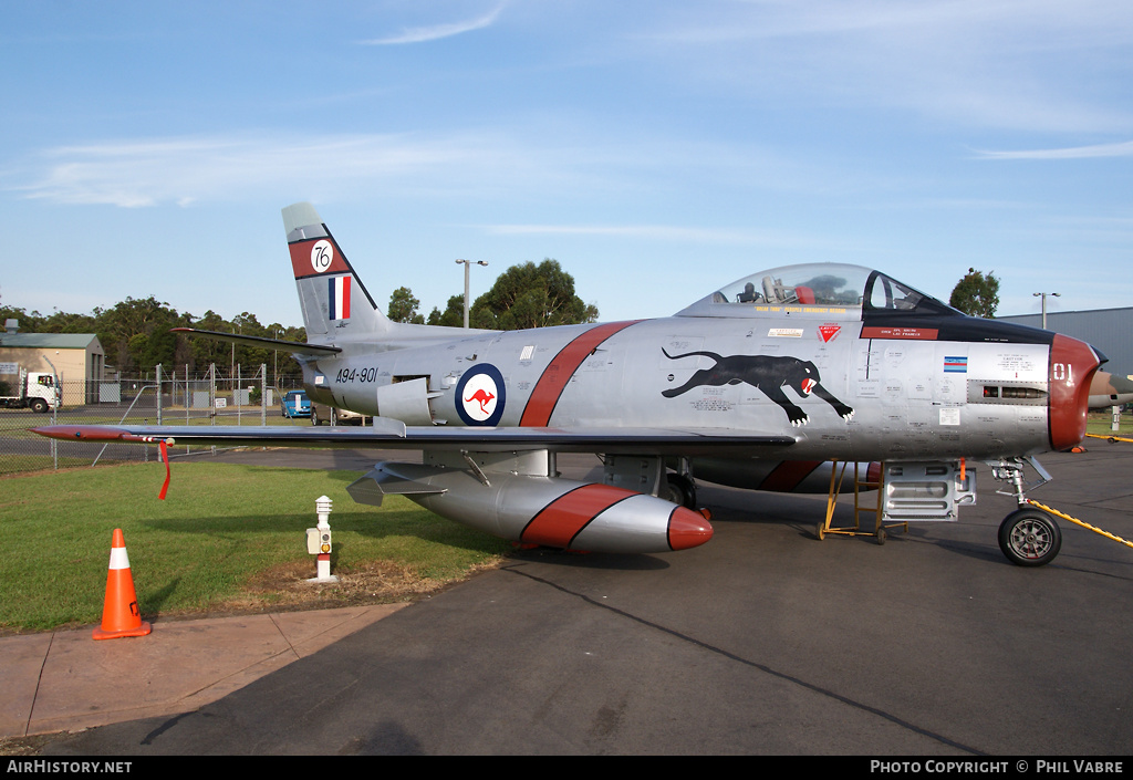 Aircraft Photo of A94-901 | Commonwealth CA-27 Sabre Mk31 | Australia - Air Force | AirHistory.net #32982