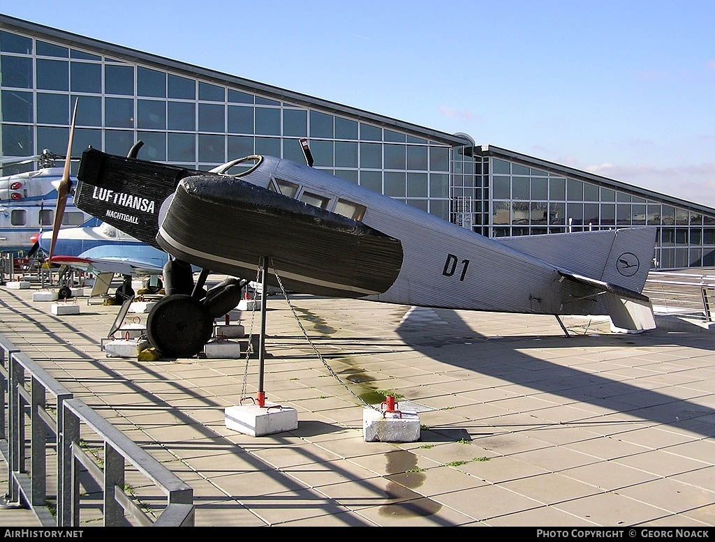Aircraft Photo of D-1 | Junkers F 13 (replica) | Deutsche Luft Hansa | AirHistory.net #32983