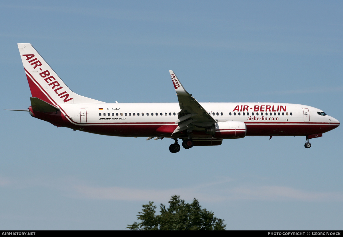 Aircraft Photo of D-ABAP | Boeing 737-86J | Air Berlin | AirHistory.net #33017
