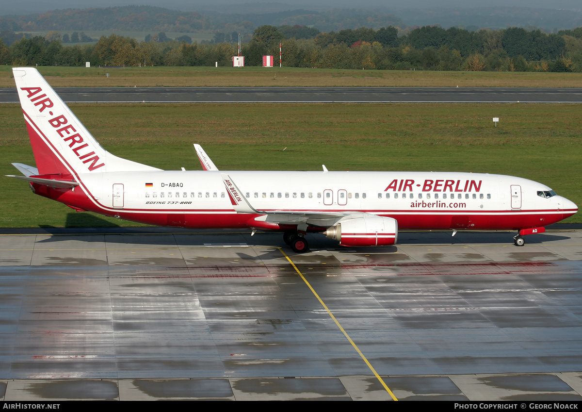 Aircraft Photo of D-ABAQ | Boeing 737-86J | Air Berlin | AirHistory.net #33020