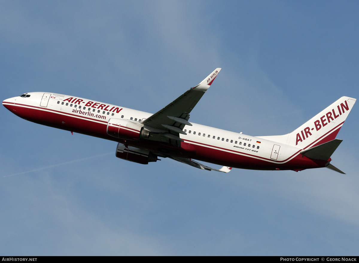 Aircraft Photo of D-ABAT | Boeing 737-86J | Air Berlin | AirHistory.net #33032