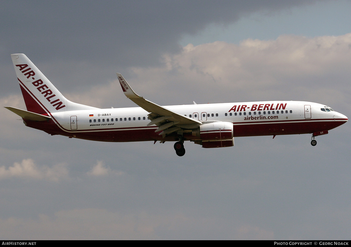 Aircraft Photo of D-ABAX | Boeing 737-86J | Air Berlin | AirHistory.net #33044