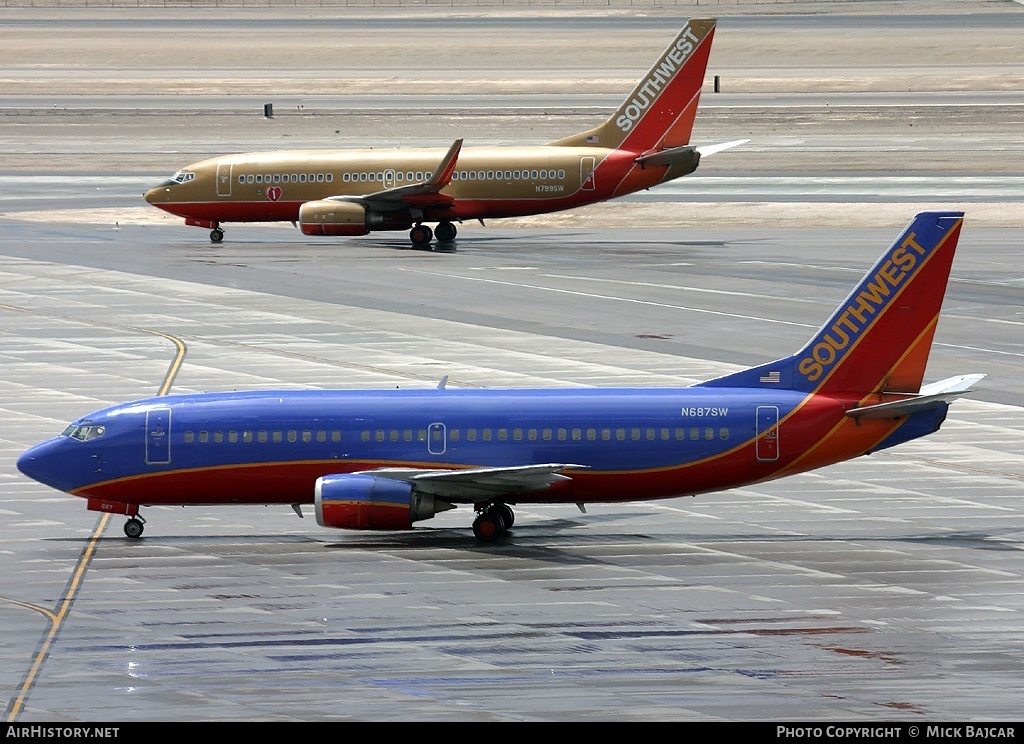 Aircraft Photo of N687SW | Boeing 737-3Q8 | Southwest Airlines | AirHistory.net #33079