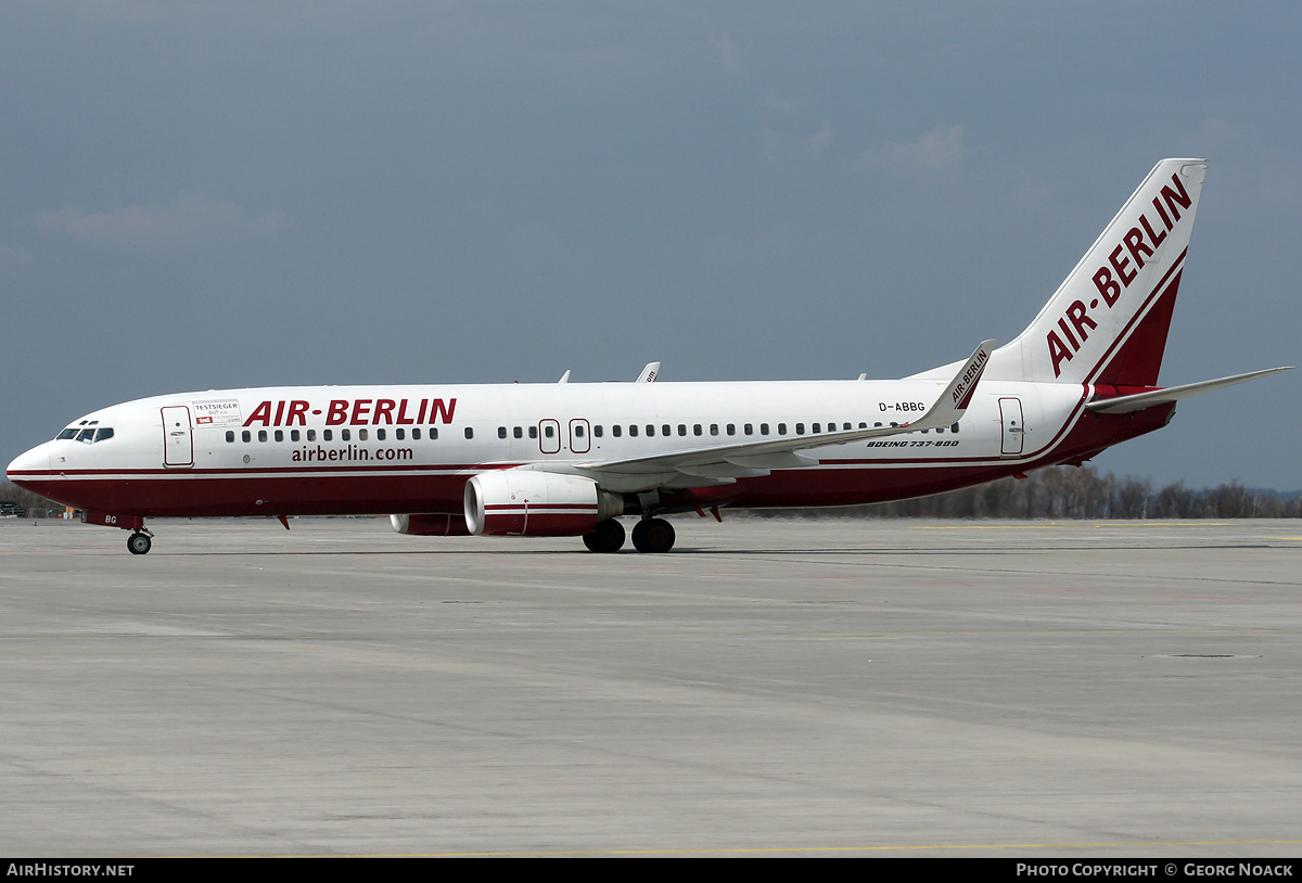 Aircraft Photo of D-ABBG | Boeing 737-86J | Air Berlin | AirHistory.net #33083