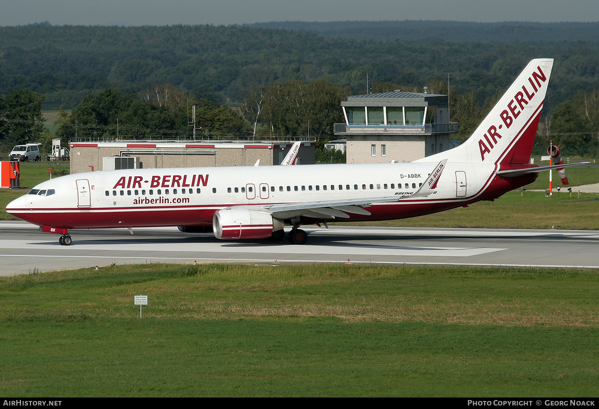 Aircraft Photo of D-ABBK | Boeing 737-8BK | Air Berlin | AirHistory.net #33090