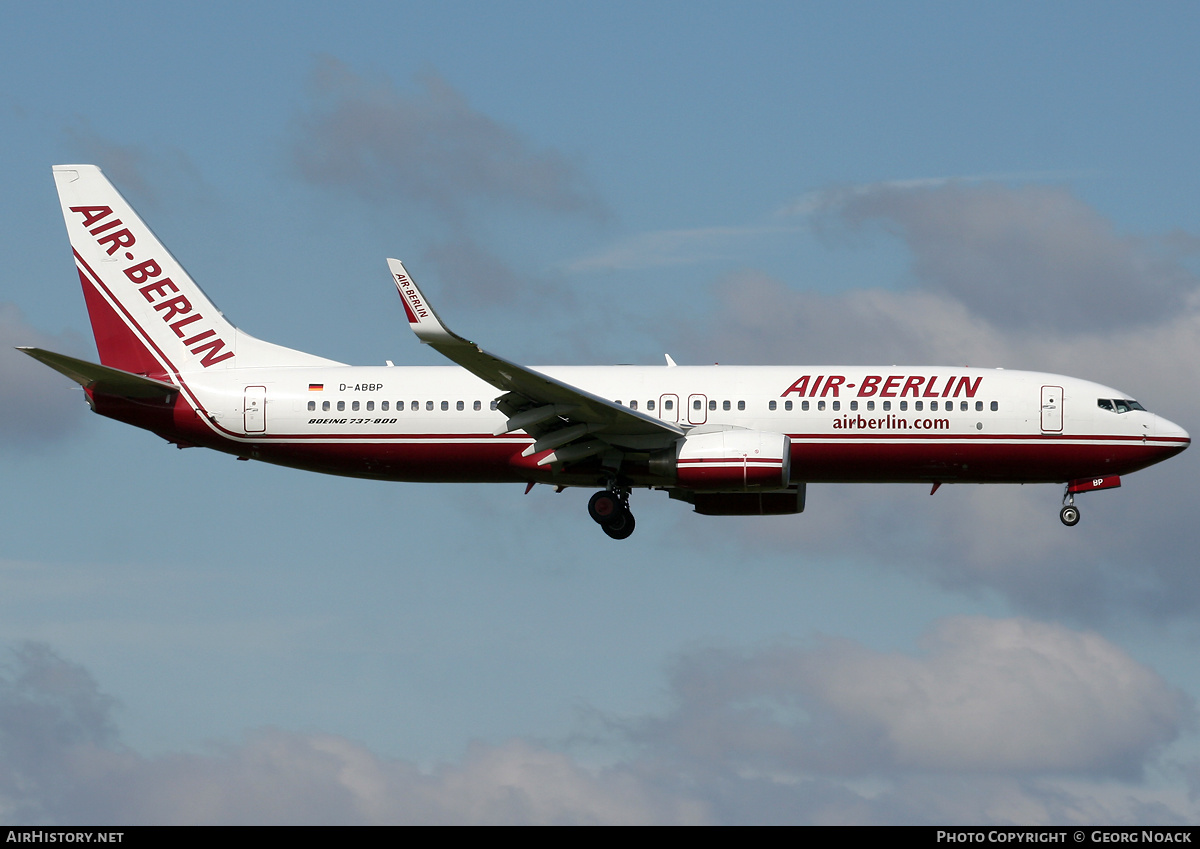 Aircraft Photo of D-ABBP | Boeing 737-86J | Air Berlin | AirHistory.net #33100