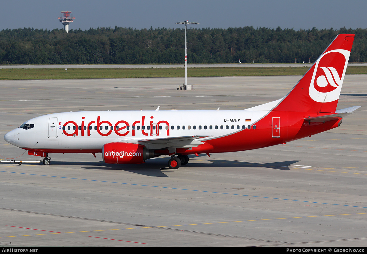 Aircraft Photo of D-ABBV | Boeing 737-7Q8 | Air Berlin | AirHistory.net #33105