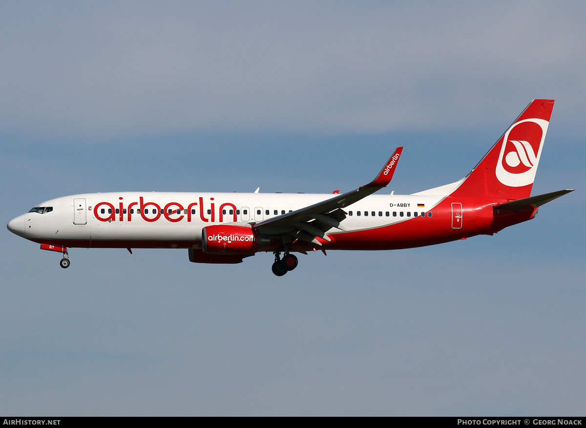 Aircraft Photo of D-ABBY | Boeing 737-808 | Air Berlin | AirHistory.net #33133