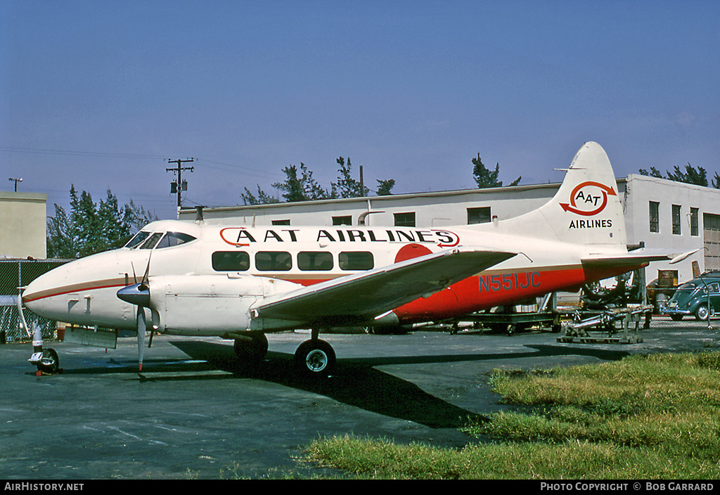 Aircraft Photo of N551JC | De Havilland D.H. 104 Dove 6BA | AAT Airlines - American Air Taxi | AirHistory.net #33176