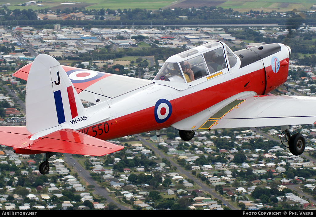 Aircraft Photo of VH-KMF / WK550 | De Havilland DHC-1 Chipmunk Mk22 | UK - Air Force | AirHistory.net #33180