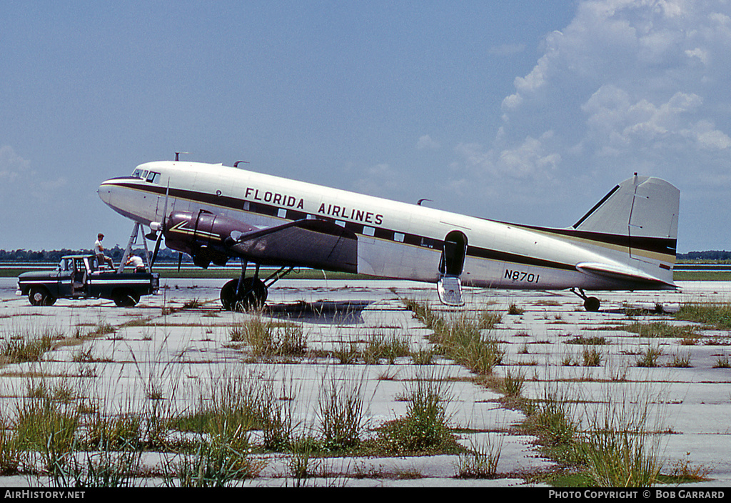 Aircraft Photo of N8701 | Douglas DC-3(C) | Florida Airlines | AirHistory.net #33183