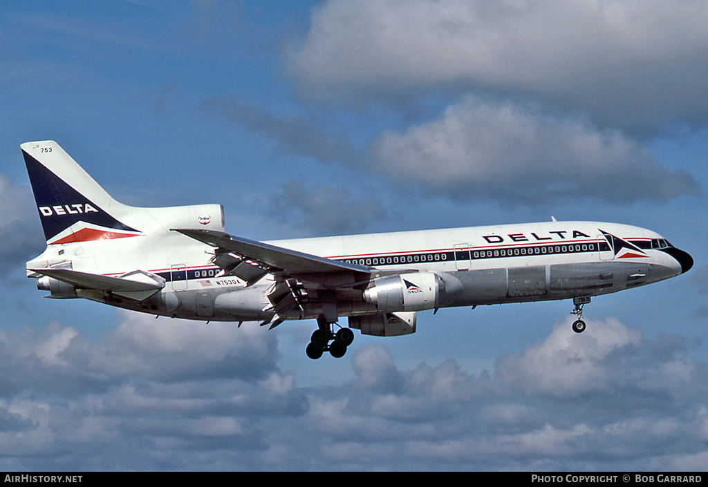 Aircraft Photo of N753DA | Lockheed L-1011-385-3 TriStar 500 | Delta Air Lines | AirHistory.net #33209