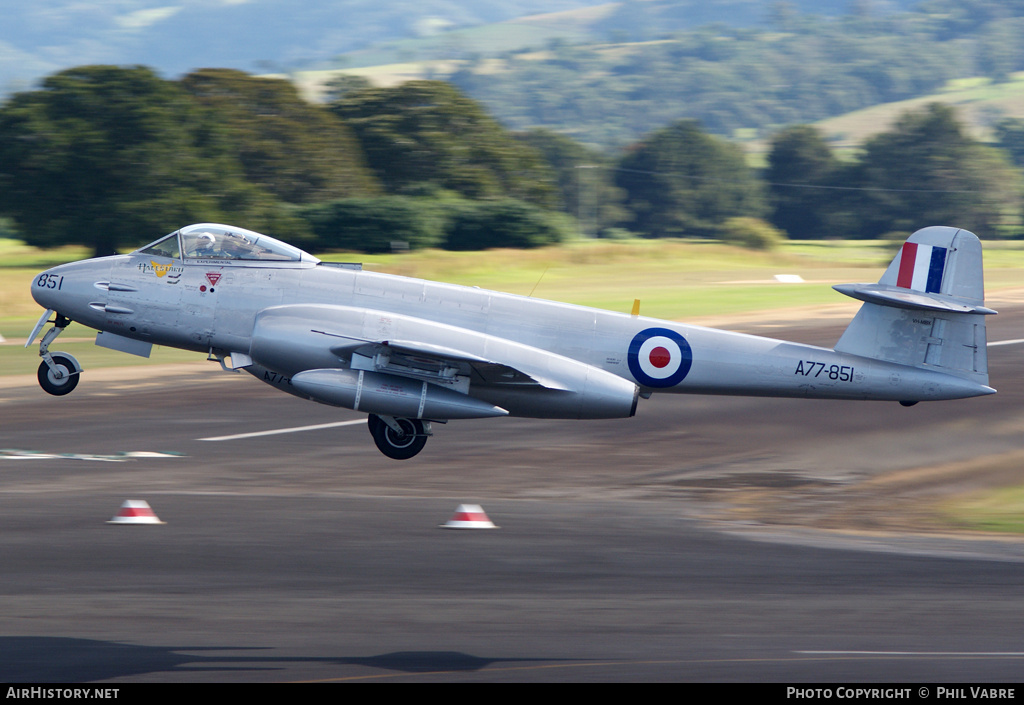 Aircraft Photo of VH-MBX / A77-851 | Gloster Meteor F8 | Australia - Air Force | AirHistory.net #33235