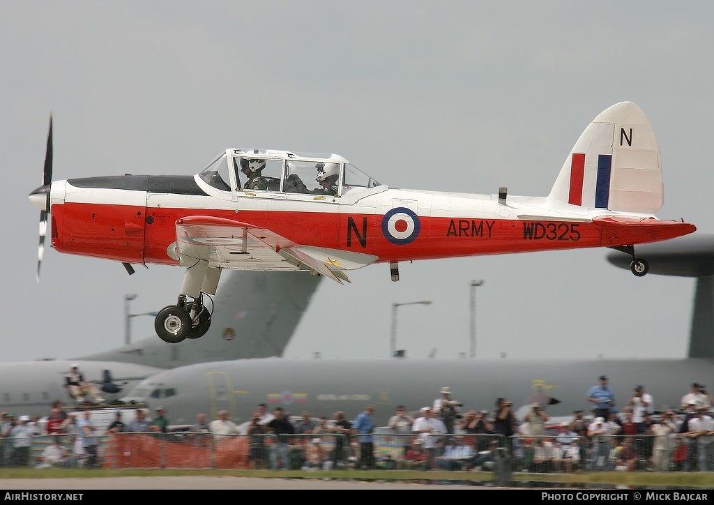 Aircraft Photo of WD325 | De Havilland DHC-1 Chipmunk T10 | UK - Army | AirHistory.net #33242