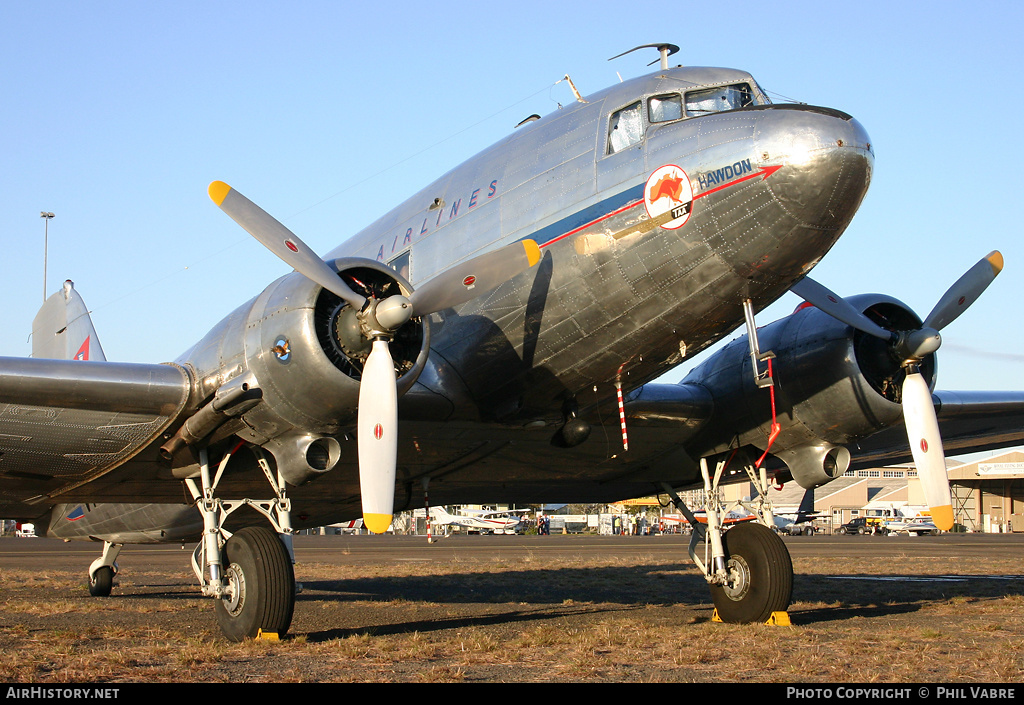 Aircraft Photo of VH-AES | Douglas DC-3(C) | Hawdon Operations | Trans-Australia Airlines - TAA | AirHistory.net #33277