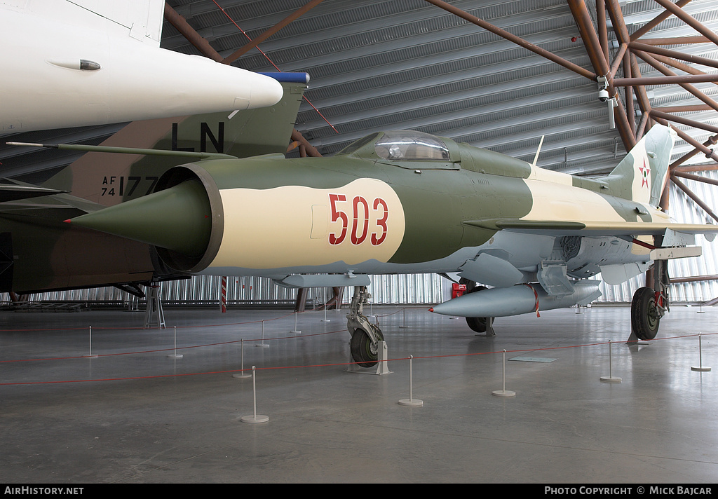 Aircraft Photo of 503 | Mikoyan-Gurevich MiG-21PF | Hungary - Air Force | AirHistory.net #33297