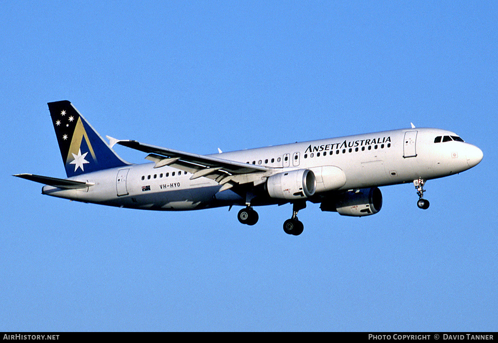 Aircraft Photo of VH-HYO | Airbus A320-211 | Ansett Australia | AirHistory.net #33306