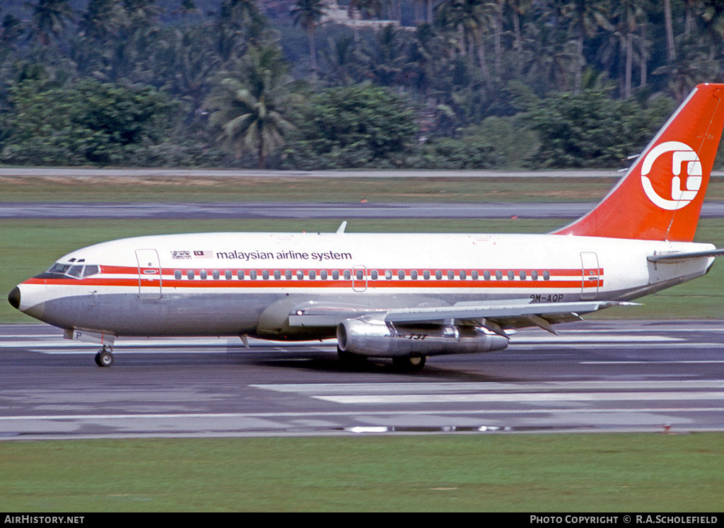 Aircraft Photo of 9M-AQP | Boeing 737-2H6/Adv | Malaysian Airline System - MAS | AirHistory.net #33313