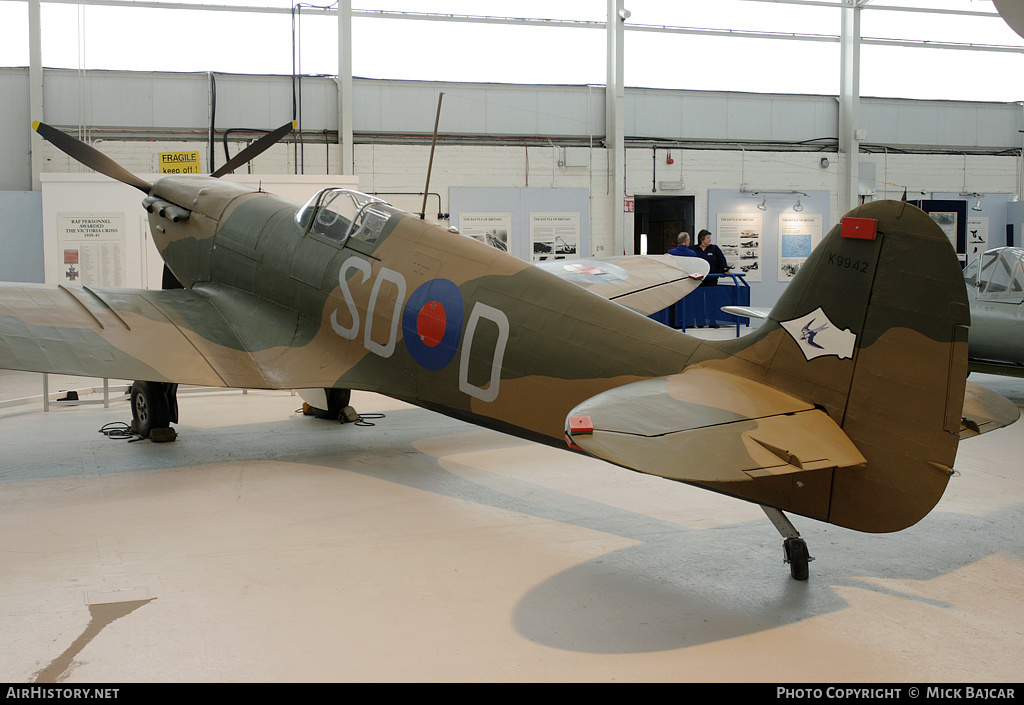 Aircraft Photo of K9942 | Supermarine 300 Spitfire Mk1A | UK - Air Force | AirHistory.net #33340
