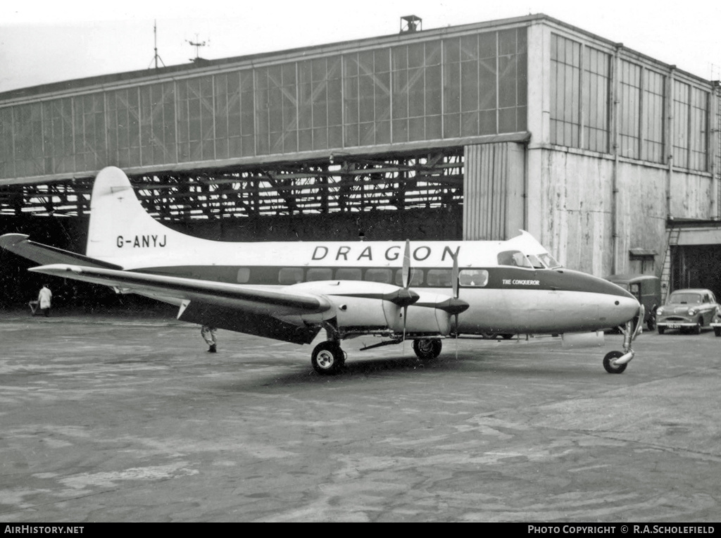 Aircraft Photo of G-ANYJ | De Havilland D.H. 114 Heron 2 | Dragon Airways | AirHistory.net #33348