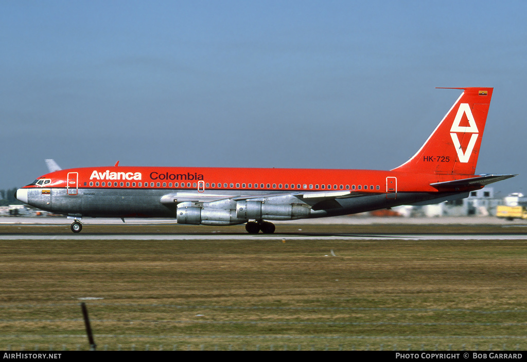 Aircraft Photo of HK-725 | Boeing 720-059B | Avianca | AirHistory.net #33357