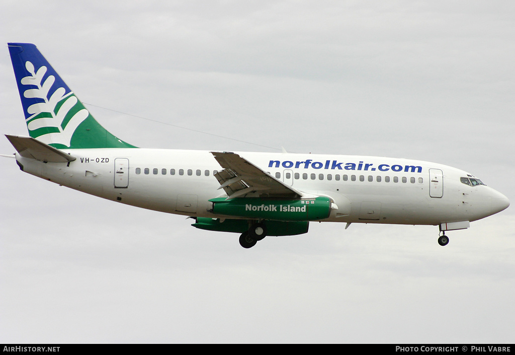 Aircraft Photo of VH-OZD | Boeing 737-229/Adv | Norfolkair | AirHistory.net #33362