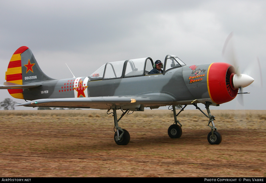 Aircraft Photo of VH-YKW / 0012206 | Yakovlev Yak-52W | Soviet Union - Air Force | AirHistory.net #33364