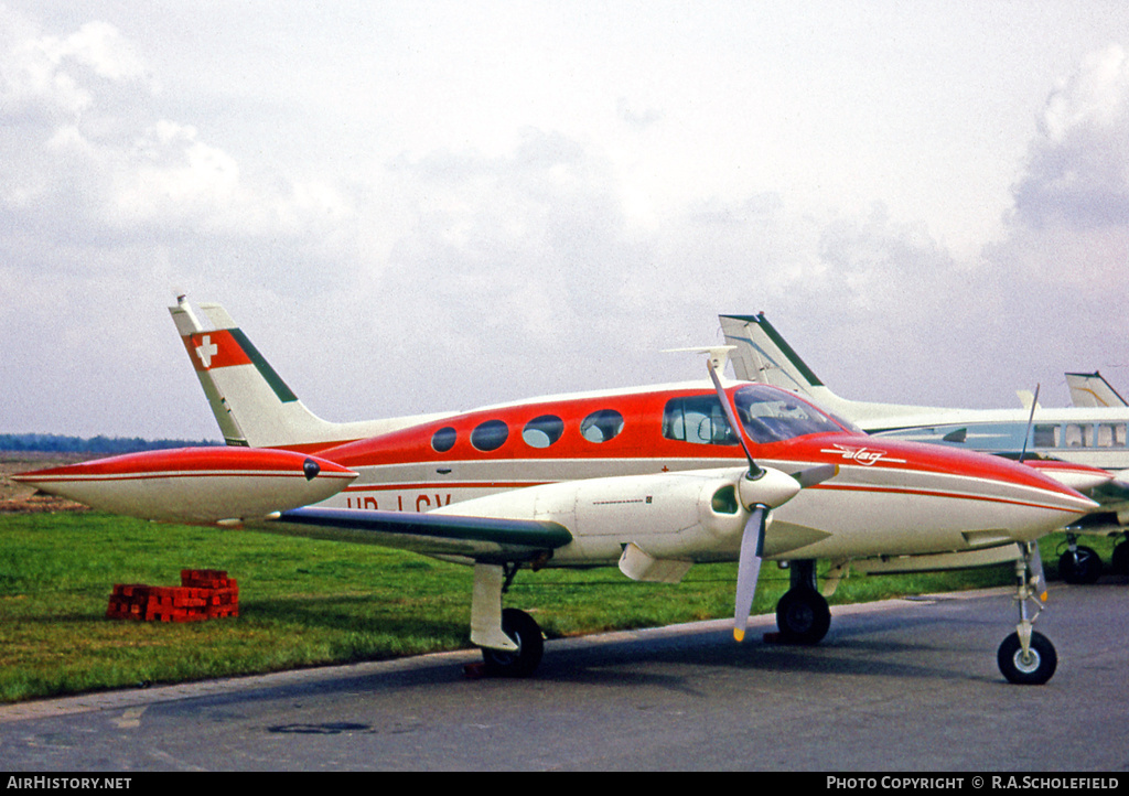 Aircraft Photo of HB-LCV | Cessna 411 | Alag | AirHistory.net #33388